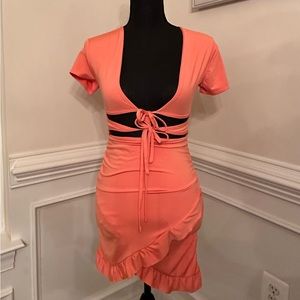 Tie Cutout Front Dress